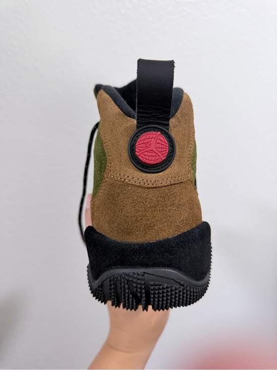 Jordan retro 9 Olive Green and Brown Suede Hiker Sneaker main image 4